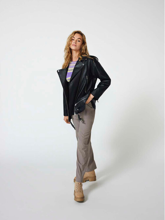 ONLY Kurtka z imitacji skóry Vera 15293015 Czarny Regular Fit