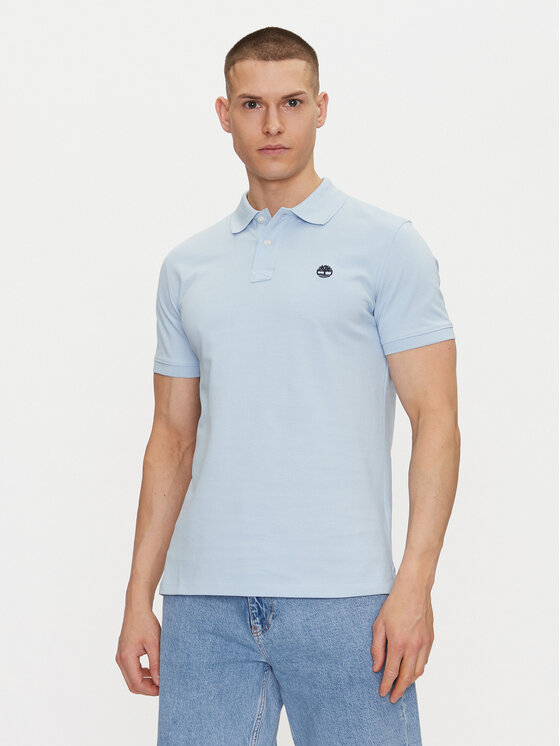 Timberland Polo TB0A6VDP Błękitny Regular Fit
