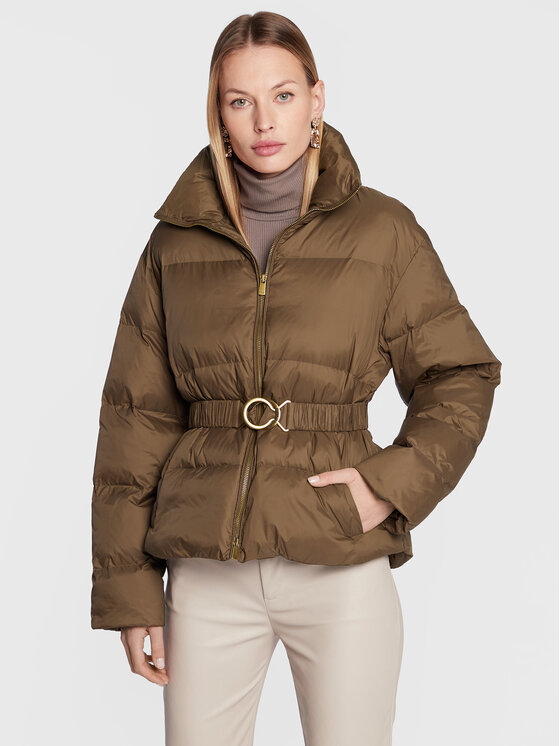 PINKO Kurtka przejściowa Iva 1 1G18E5 Y834 Brązowy Relaxed Fit