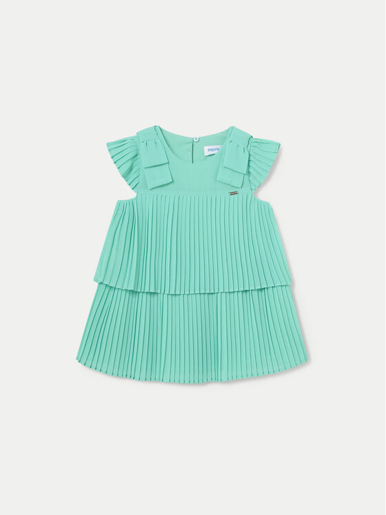 Mayoral Sukienka elegancka 1911 Zielony Regular Fit