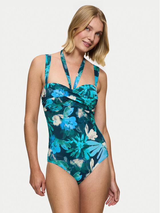 Triumph Strój kąpielowy Summer Fleur 10222315 Niebieski