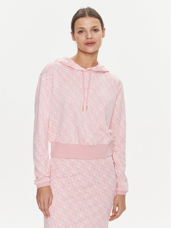 Guess Bluza Gl Logo V4RQ13 KC2X2 Różowy Regular Fit