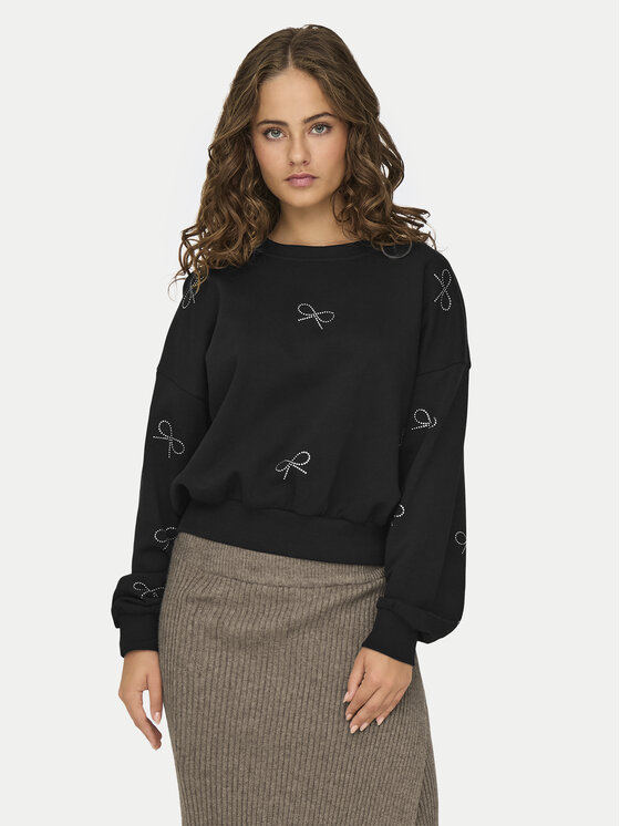 ONLY Bluza Berit 15333887 Czarny Regular Fit