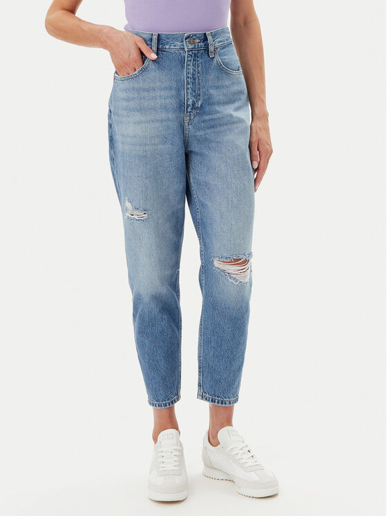 Tommy Jeans Jeansy DW0DW20040 Niebieski Mom Fit