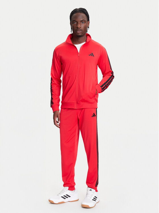 adidas Dres Basic 3-Stripes JI8852 Czerwony Regular Fit