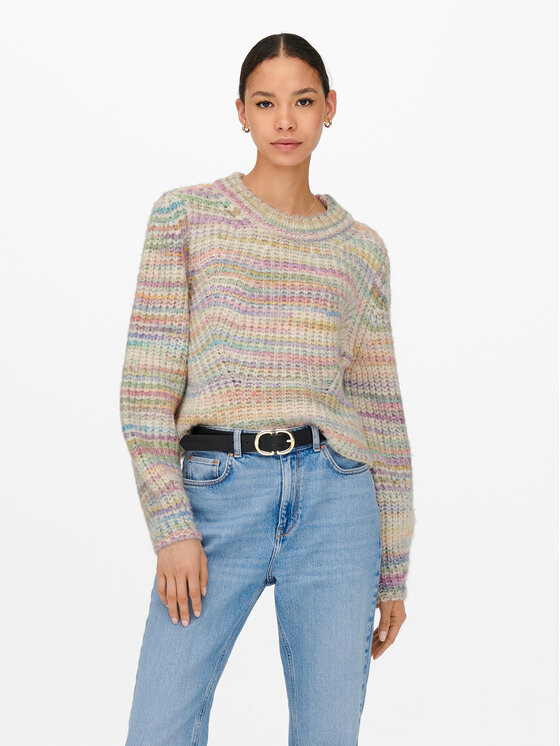 ONLY Sweter 15259443 Kolorowy Regular Fit