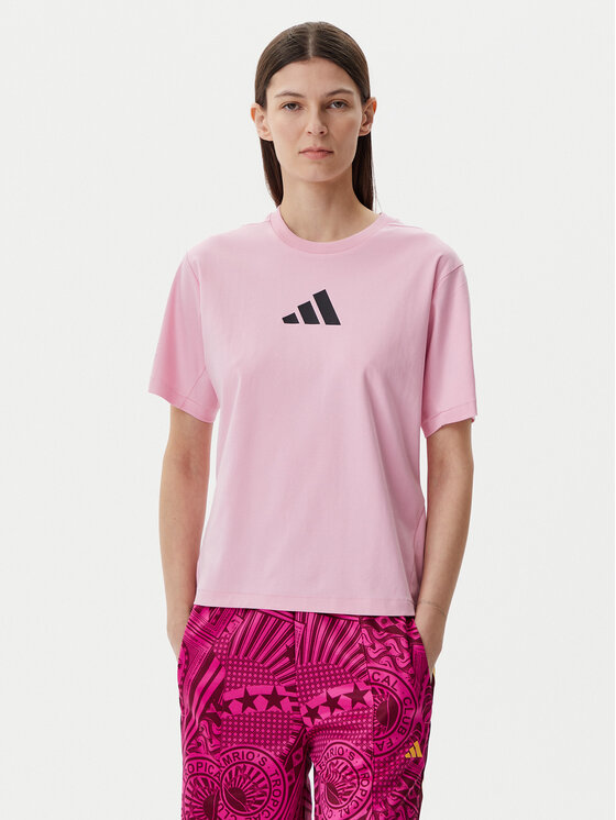 adidas T-Shirt Z.N.E. JC5401 Różowy Regular Fit