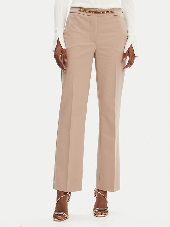 Guess Spodnie materiałowe 5GGB17 7311A Brązowy Regular Fit