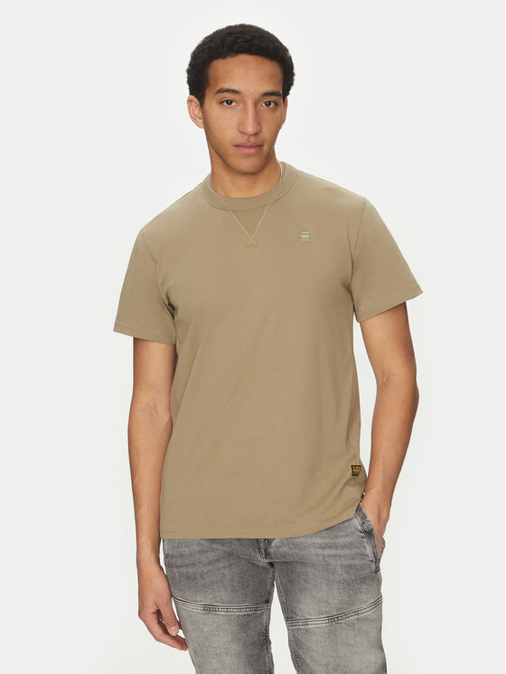 G-Star Raw T-Shirt Nifous D24449-336 Khaki Regular Fit