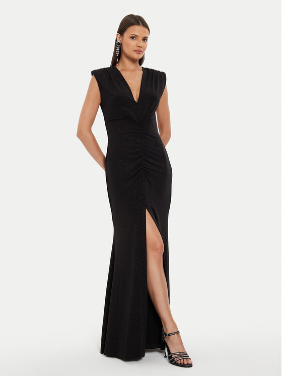 Rinascimento Sukienka wieczorowa CFC0119825003 Czarny Regular Fit