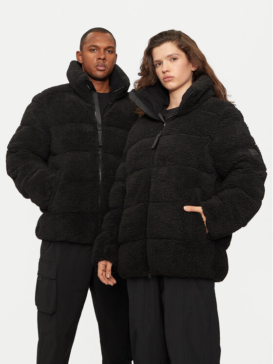 Rains Kurtka zimowa 19960 Czarny Regular Fit