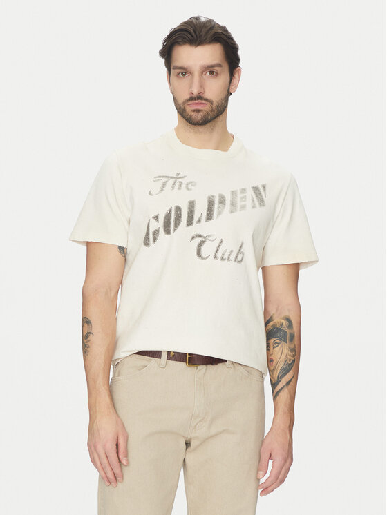 Golden Goose T-Shirt GMP01220.P001642 Écru Regular Fit