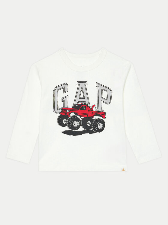 Gap Bluzka 628509-01 Biały Regular Fit