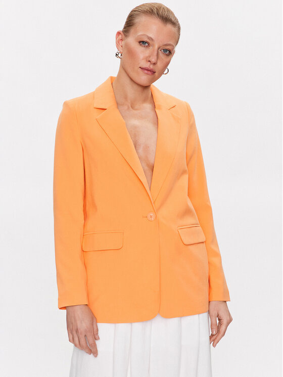 Vero Moda Marynarka Carmen 10287190 Pomarańczowy Box Fit