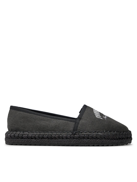 Tommy Jeans Espadryle Tjw Varsity Espadrille EN0EN02470 Czarny