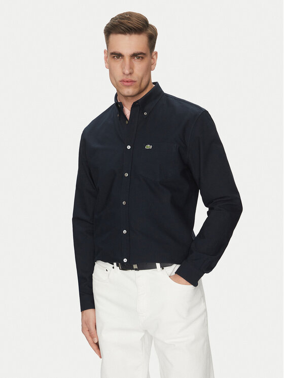 Lacoste Koszula CH1911 Czarny Regular Fit