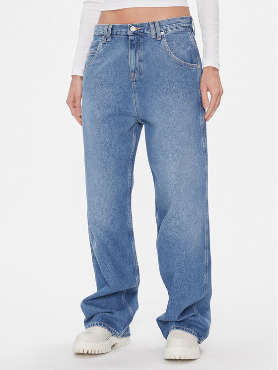 Tommy Jeans Jeansy Daisy DW0DW17288 Niebieski Baggy Fit