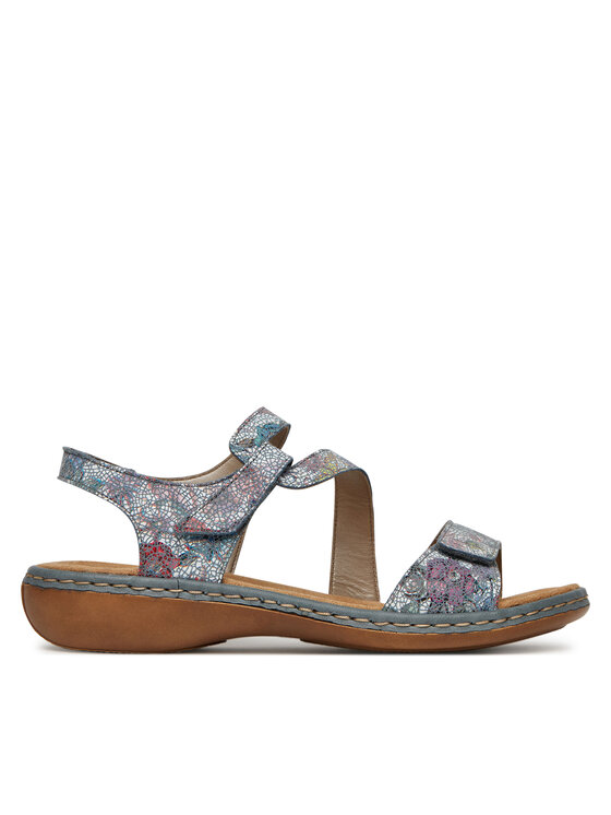 Rieker Sandały 659C7-90 Szary