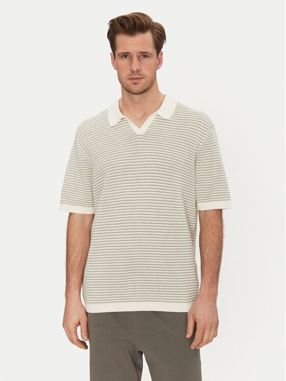 Only & Sons Polo Kian 22033457 Beżowy Relaxed Fit