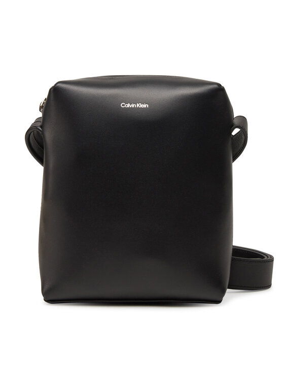 Calvin Klein Saszetka Ck Premium Leather Reporter S K50K512887 Czarny