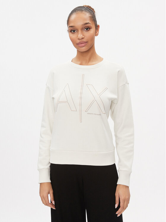 Armani Exchange Bluza 3DYM11 YJEBZ 1125 Écru Regular Fit