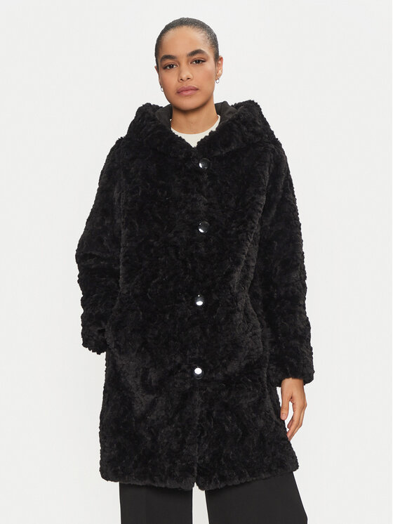 Joseph Ribkoff Futro 243903 Czarny Loose Fit