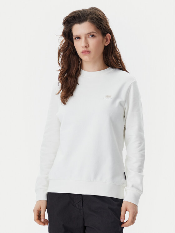 Napapijri Bluza B-Nina NP0A4H85 Biały Regular Fit