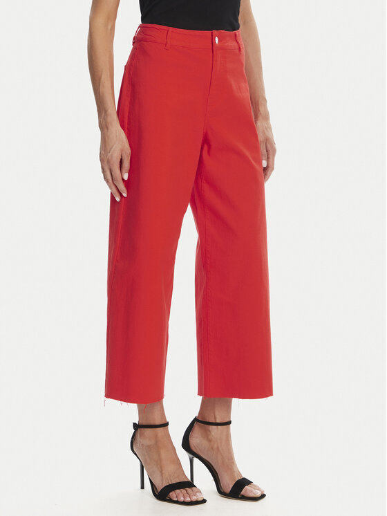 Vero Moda Kuloty Wild Kayla 10307837 Czerwony Wide Leg