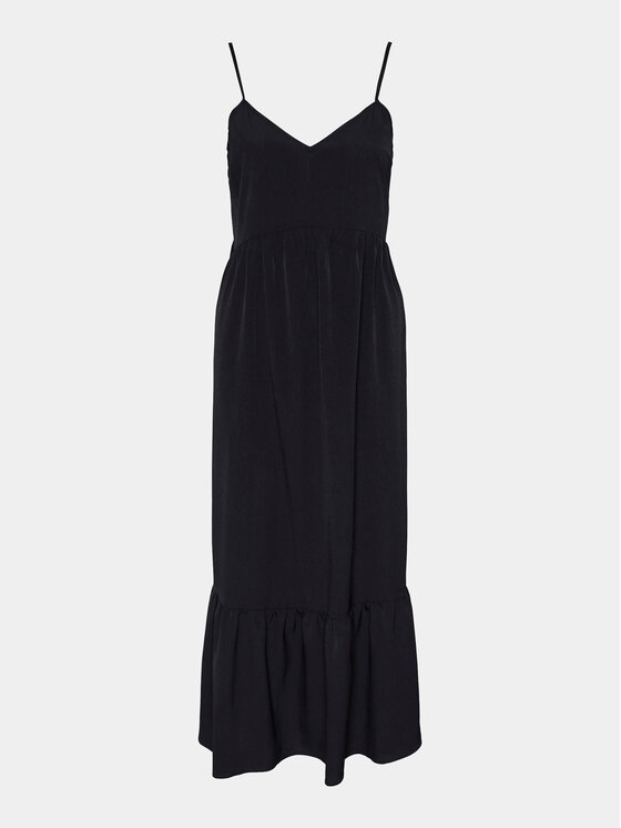 Pieces Sukienka letnia Sade 17146543 Czarny Wide Fit