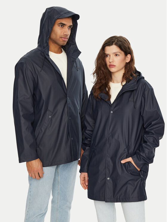 Hunter Kurtka przeciwdeszczowa HARU0003242 Granatowy Regular Fit