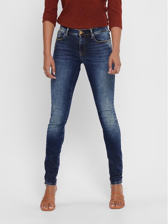 ONLY Jeansy Shape 15159137 Granatowy Skinny Fit