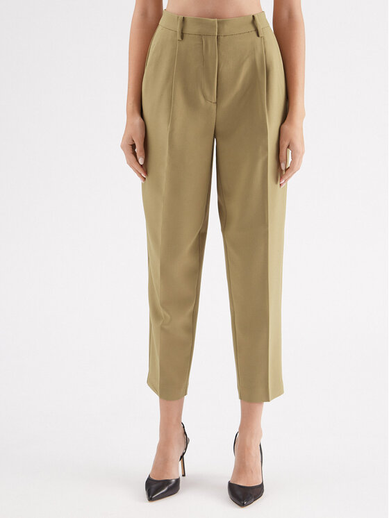 Bruuns Bazaar Spodnie materiałowe Cindy BBW2393 Zielony Loose Fit