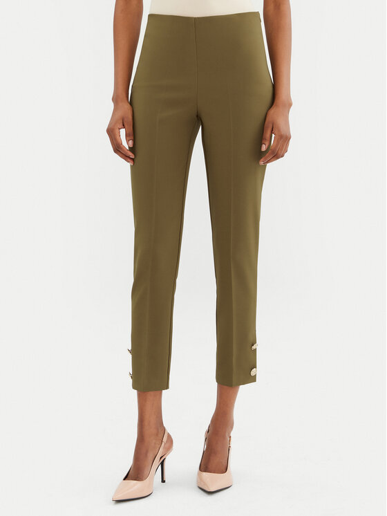 Rinascimento Spodnie materiałowe CFC0122858003 Khaki Regular Fit