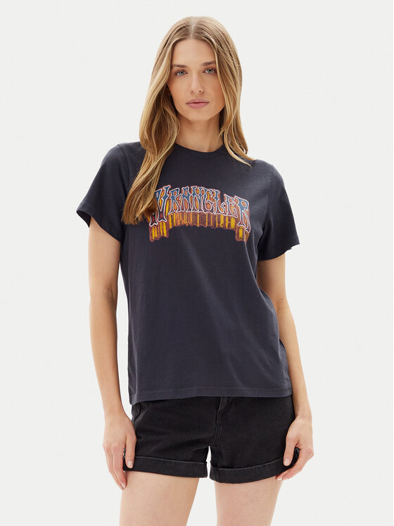 Wrangler T-Shirt Graphic 112362783 Czarny Regular Fit
