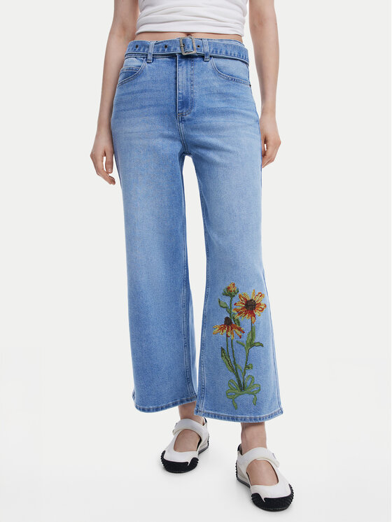 Desigual Jeansy Ohio 25SWDD14 Niebieski Straight Fit