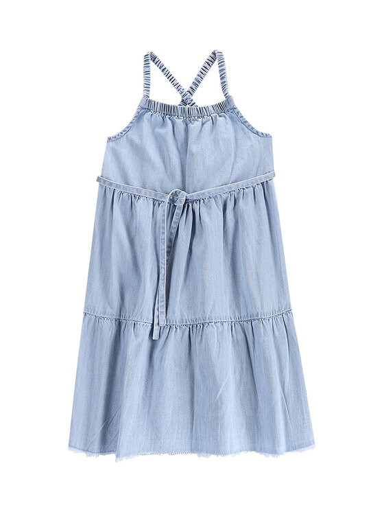 Coccodrillo Sukienka jeansowa WC5128302HGK Błękitny Relaxed Fit