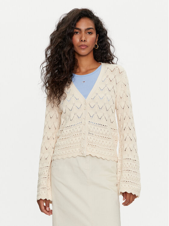 Vero Moda Kardigan Lua 10310863 Écru Regular Fit
