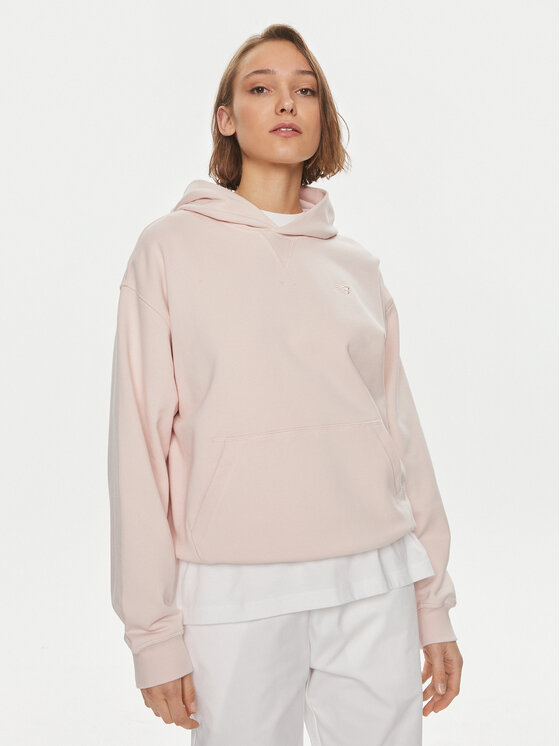 New Balance Bluza WT41537 Różowy Relaxed Fit
