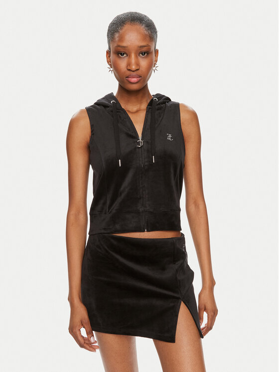 Juicy Couture Bluza Gilly JCWGL23308 Czarny Regular Fit