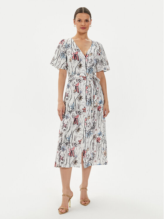 Desigual Sukienka letnia Camisero 24WWVWXA Kolorowy Regular Fit
