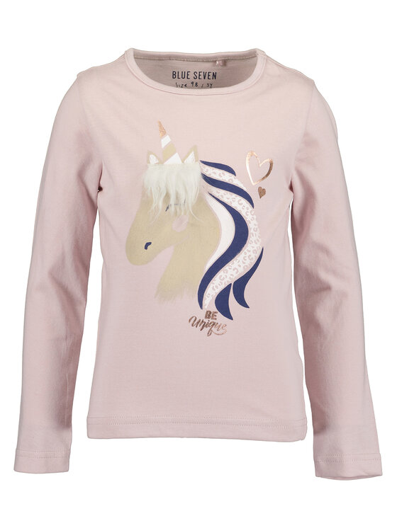 Blue Seven Bluzka 750729 X Różowy Regular Fit