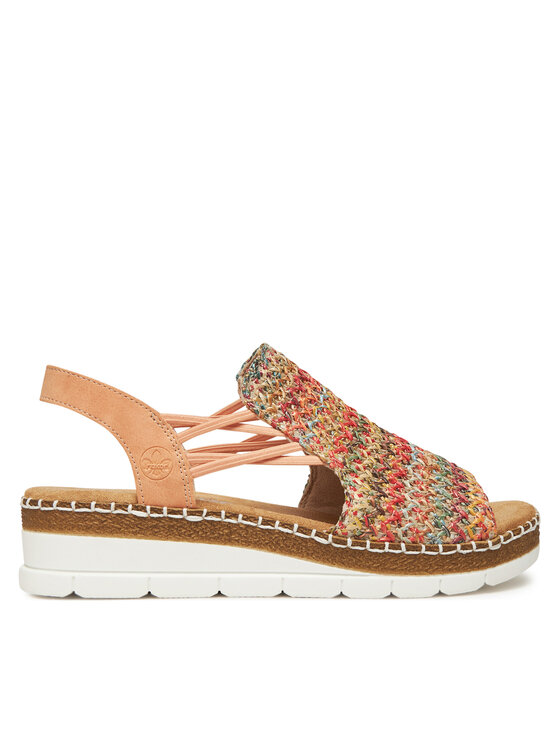 Rieker Sandały V1241-90 Kolorowy