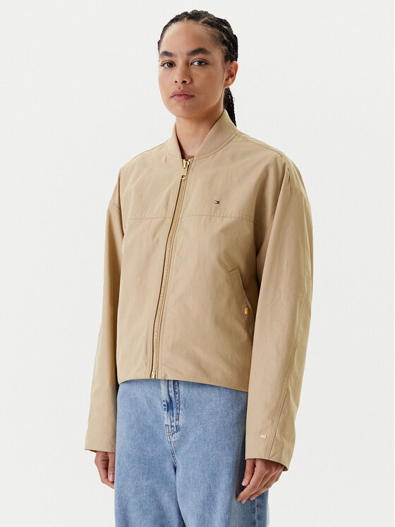 Tommy Hilfiger Kurtka bomber WW0WW45619 Beżowy Relaxed Fit