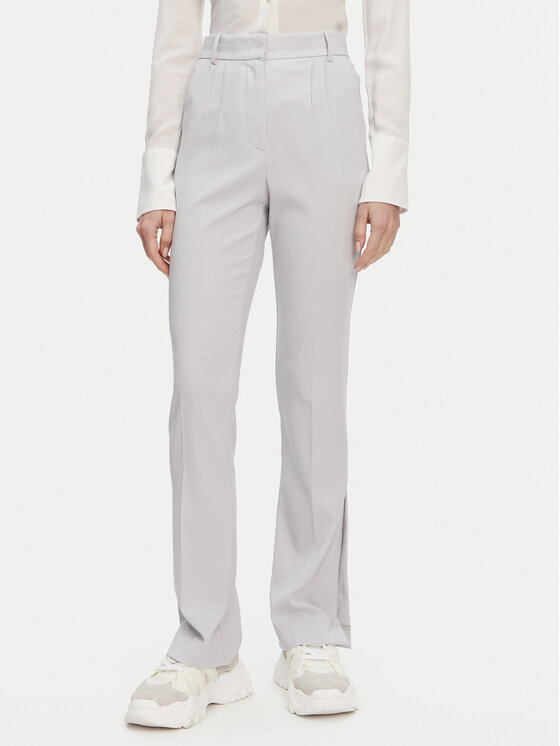 Patrizia Pepe Spodnie materiałowe 8P0677 A6F5 S702 Szary Regular Fit