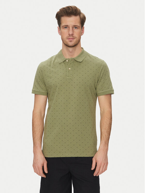 Blend Polo 20718261 Zielony Regular Fit