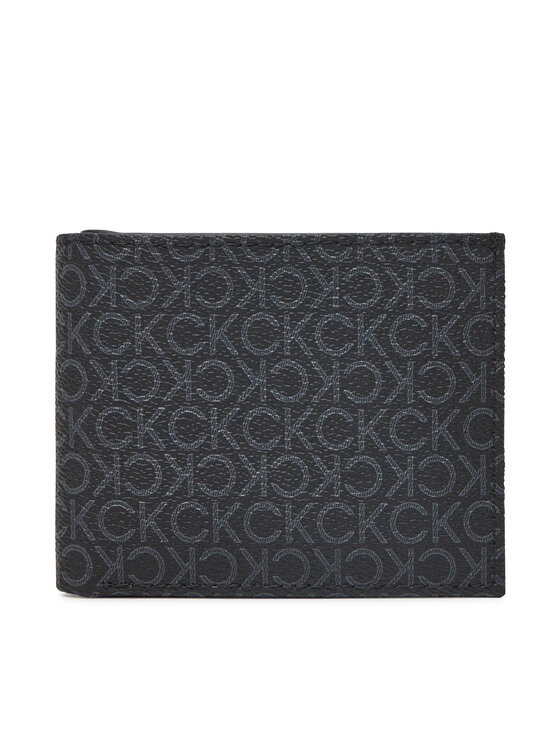 Calvin Klein Portfel męski Classic Mono Bifold 5Cc W/Coin K50K512845 Czarny