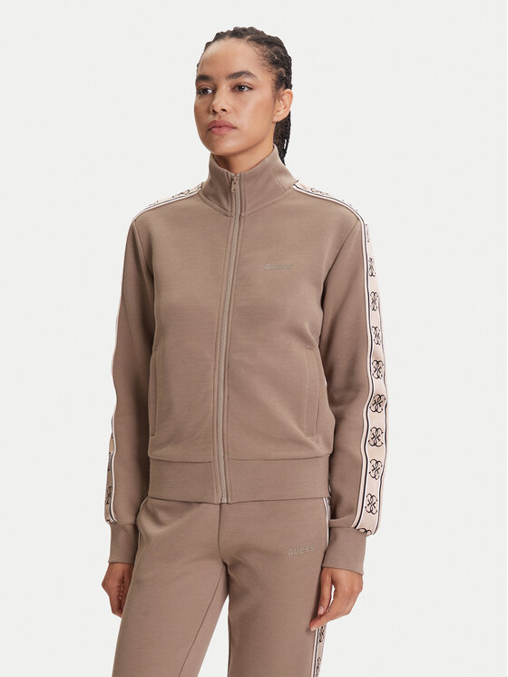 Guess Bluza V2YQ16 KB3P2 Brązowy Regular Fit