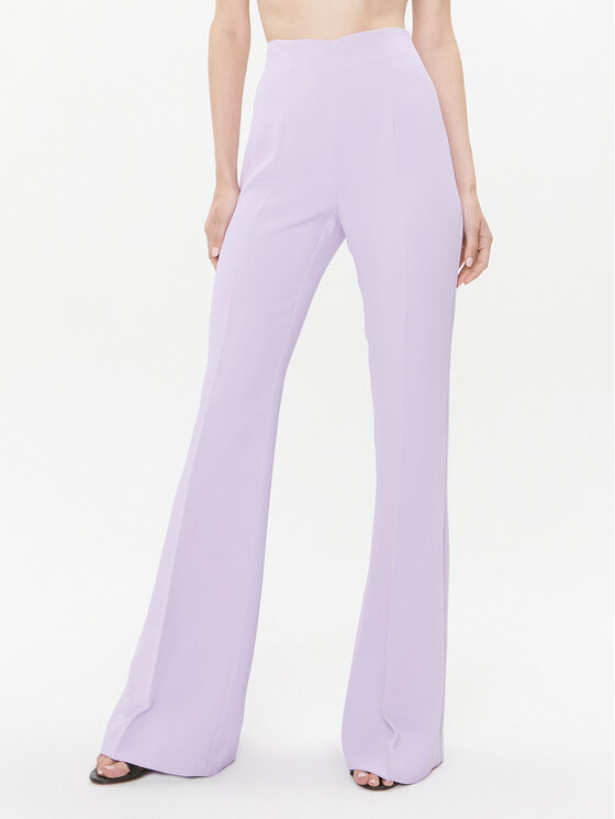 TWINSET Spodnie materiałowe 232TP2053 Fioletowy Regular Fit