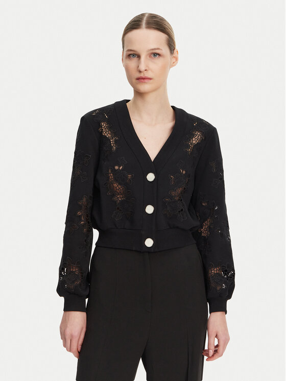 Guess Kardigan W5GQ11 KCWY1 Czarny Regular Fit