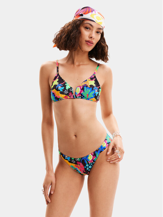 Desigual Dół od bikini Jungle 24SWMK11 Kolorowy